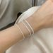 Korean S Pure Silver Full Diamond Zircon Tennis Bracelet, Minimalist INS Geometric Hip-hop Bracelet_ipsvogv.com