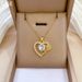 【 】 Love Rose Light Luxury Charm Gorgeous Full Diamond Necklace Women's Versatile Clavicle Titanium Steel Chain_ipsvogv.com