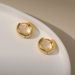 Earrings Plain Hoop Ear Buckles Round Copper Plated K Gold Earrings Small Earrings For Ear Holes_ipsvogv.com