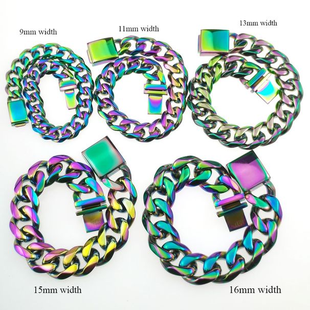 Men Bracelet Bling 316L Stainless Steel Color Tone Polished_ipsvogv.com