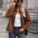 Women's Clothing lapel cardigan autumn new retro Maillard jacket coat_ipsvogv.com