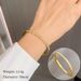 Round Zircon Wind Titanium Bracelet Minimally Stainless Steel Handpiece_ipsvogv.com
