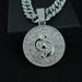 hop GEMINI Disc Pendant Represents Agile Thinking Gemini Hip Hop Necklace_ipsvogv.com
