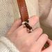 Cute Sausage Dog Pearl Ring For Girls, Autumn And Winter Light Luxury Finger Ring, Niche Design, Student Accessories,_ipsvogv.com