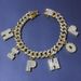 Explosions French Bread Letters Cuban Anklets 26 Letters Capital DIY Hip Hop Anklet_ipsvogv.com