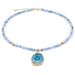 4mm Round Beads Green Fluorite Aquamarine Natural Stone Necklace Clavicle Chain Simple And Versatile_ipsvogv.com