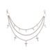 Fashionable Size Cross Pendant, Hip-hop Trend Circle, Geometric Three-layer Metal Pants Chain, Street Gender Free Style_ipsvogv.com