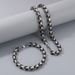 Fashion Titanium Steel Pattern Emperor Chain Necklace Men's Personality Design Round Edge Section Chain Hip Hop Style Accessories_ipsvogv.com