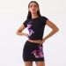 Women's clothing new short-sleeved printed hip skirt suit ladies high-end suit two-piece skirt_ipsvogv.com