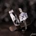 Couple Ring: A Simple Fashionable Korean Crown Zircon Pair for Men and Women, Open Wedding Simulation Diamond Ring_ipsvogv.com