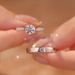 Simulated Moissanite Adjustable Couple For Men And Women 1 Carat Diamond Rings Wedding Engagement Proposal Gifts_ipsvogv.com