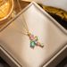 Fashion Exquisite Temperament Colorful Zircon Butterfly Necklace Unique Design Premium Luxury Clavicle_ipsvogv.com