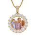 Pendants & Charms Hip Hop Photo Frame Pendant DIY Private Couple Photo Memorial Round Large Zircon Solid Hip Hop Necklace_ipsvogv.com