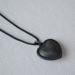 Korean Internet Celebrity Blogger Fever Black Leather Braided Edge 3D Heart Fashionable Hot Girl Necklace_ipsvogv.com