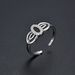 Women’s Jewelry Set Fashion New Jewelry Ring Fashionable And Versatile Zircon Micro Inlaid CZ Ring Simple Bow Open Ring_ipsvogv.com