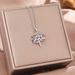 Light Luxury Fashion Rainbow Lucky Necklace For Women With Micro Inlaid Zircon Life Tree Pendant, Titanium Steel Lock_ipsvogv.com