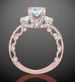 Sanjie's New Princess Square Diamond Plated With Micro Setting And Super Sparkling Zircon Engagement Ring For Women_ipsvogv.com