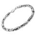 Women's Jewelry Stainless Steel Fashion Trend Retro Byzantine Chain Black Plated Polished Hip Hop Square Titanium Steel Men's Trend Bracelet_ipsvogv.com