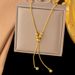 Non Fading Round Ball Pull-out Adjustable Necklace Women, Niche Long Sweater Accessories, High-end Feeling, Collarbone_ipsvogv.com