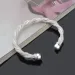 sterling sier bangle bracelets for women fashion trendy twist cuff bangles bracelet jewelry gift_ipsvogv.com