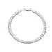 Silver Plated Side Bracelet For Men Women, Korean And Japanese Style, Unique Cool Hip-Hop Ins Niche Simple Design 5MM_ipsvogv.com