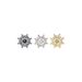 Men's Jewelry Crystal Rudder Small Tie Pin Buckle Tie Tack With Chains Gold Tie Clip_ipsvogv.com