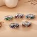New Owl Combination Personalized Colorful Eye Opening 5-piece Set Ring_ipsvogv.com