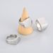 Men And Women's Jewelry Laser Logo Engravable Smooth Titanium Steel Ring Geometric Round Stainless Steel Ring Cool Style_ipsvogv.com