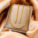 Vietnamese Sand Gold Rabbit Necklace 45cm Men and Women Gold plated Thick Necklace Couple Style Long lasting Colorfast_ipsvogv.com