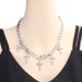 Hot Selling Faith Prayer Diamond Pendant Niche Design Street Hip-hop Cross Necklace_ipsvogv.com
