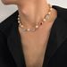 Personalized Hip Hop Color Diamond Love Pearl Splicing Necklace For Men's High End Sense Clavicle Chain Accessories_ipsvogv.com
