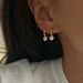 Women's Jewelry Set Fashion Niche Real Gold Electroplated Titanium Steel Diamond Small Zircon Pendant Earrings_ipsvogv.com