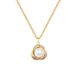 【 Titanium Steel 】 Stranded Sky Bird's Nest Pearl Light Luxury Charm Gorgeous Full Diamond Necklace Women's Versatile_ipsvogv.com