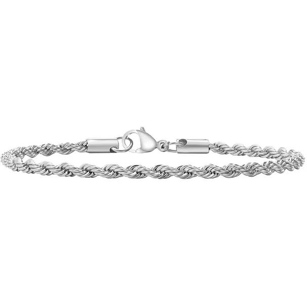 Stainless Cuban Figaro Bracelet Set Fashion Gold-Plated Personality Versatile Titanium Steel Unisex Jewelry_ipsvogv.com