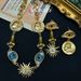 Ruoxi, Devil's Eye With Blue Eyes, Vintage Portrait, And A Gold Plated Necklace That Meets The Standard_ipsvogv.com