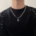 Fang Pai Letter Titanium Steel Necklace For Boys Hip Hop Trend Light Luxury Cuban Street Clavicle Chain High Sense_ipsvogv.com