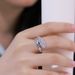 Snake wrapped full diamond design ring female S925 silver inlaid colored gem snake bone finger ring light luxury_ipsvogv.com