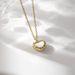 fashion light luxury niche shell love necklace female stainless steel non fading pendant design clavicle chain_ipsvogv.com
