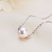 Freshwater Pearl Necklace Female Temperament Simple S925 Silver Passepartout Jewelry Fashion Versatile Pendant Jewelry_ipsvogv.com
