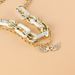 Fashion Thick Chain Necklace Female Transparent Resin Double Alloy Metal Short Clavicle Chain_ipsvogv.com