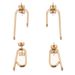 Fashionable And Personalized U-shaped Stainless Steel DIY Handmade Earrings, Gold Earring Accessories_ipsvogv.com