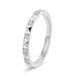 Women's Jewelry Stainless Steel Small Fragrance Style 2MM Wide K Gold Pyramid Diamond Ring Jewelry Accessories_ipsvogv.com