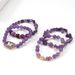 8 Cm Purple Crystal Round Beads Butterfly Tag Natural Stone Bracelet Set Ins Simple Personality_ipsvogv.com