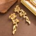 French Light Luxury Elegant Cool Flower Leaves Tassel Women's Long Style Fashionable And Simple Silver Needle Earrings_ipsvogv.com