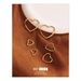 Retro love earrings personality simple fashion heart shaped earrings female earrings copper plated real gold retro ear coils_ipsvogv.com