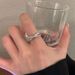 women A Interwoven Zircon For With Niche Design, Simple Adjustable Opening, Index Finger Ring, Exquisite And High-end Design, Opening, Ring,_ipsvogv.com