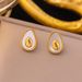 INS Wind Fritillaria Pendant French Shell Avocado Fruit Titanium Steel Necklace Collar Chain Female_ipsvogv.com