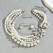 Fashion Geometry Women's Jewelry Set, Personalized String, Pearl, Unique Design, Necklace, Versatile, High End Earrings_ipsvogv.com