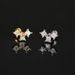 Unisex ear bone studs butterfly heart shaped titanium steel screw buckle ear studs popular earrings_ipsvogv.com