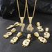 Three dimensional Arabic numeral pendant set with diamond alloy Cuban chain twist chain street hip hop style necklace_ipsvogv.com